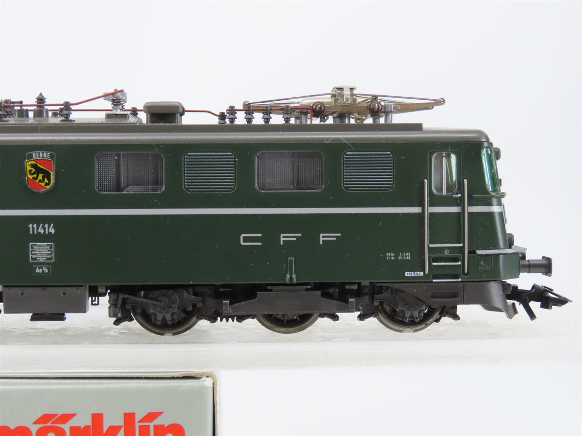 HO Scale AC 3-Rail Marklin Digital 3638 SBB Swiss / Bern Ae6/6 Electric #11414