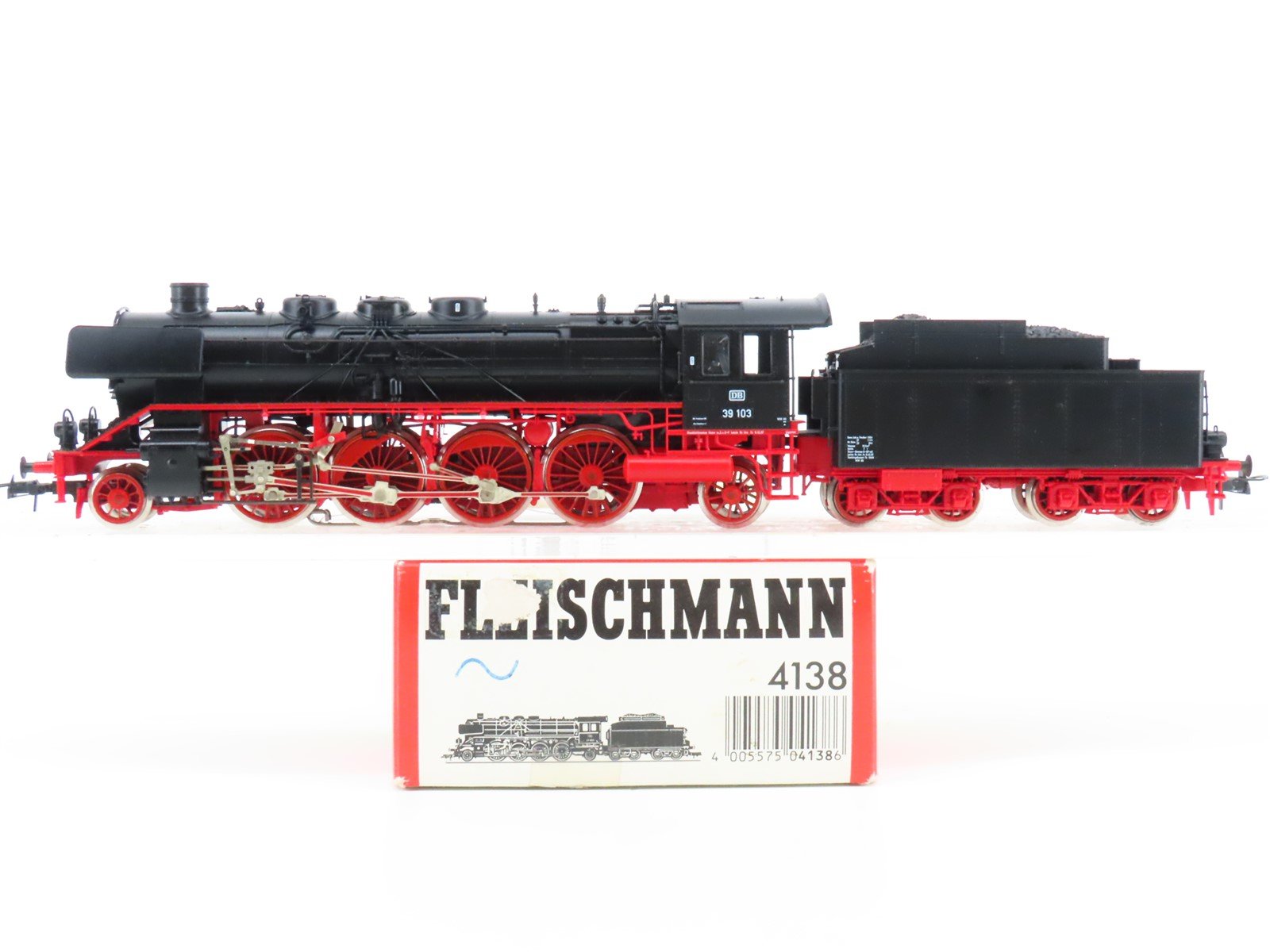 HO Scale AC 3-Rail Fleischmann 4138 DB German BR 39 Steam Locomotive #103