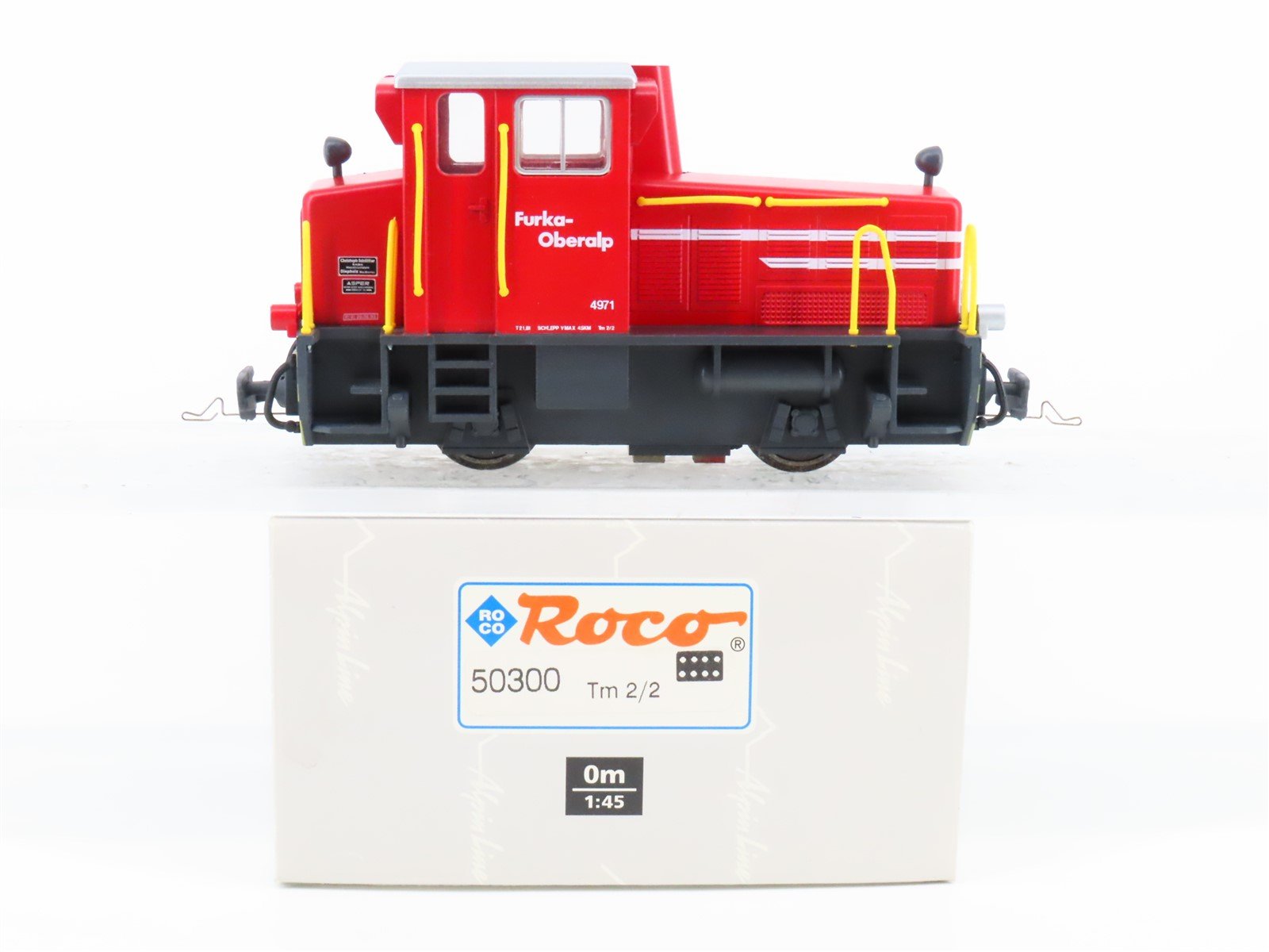 Om 1:45 Scale Roco 50300 FO Furka-Oberalp Tm2/2 Diesel #4971 - DCC Ready