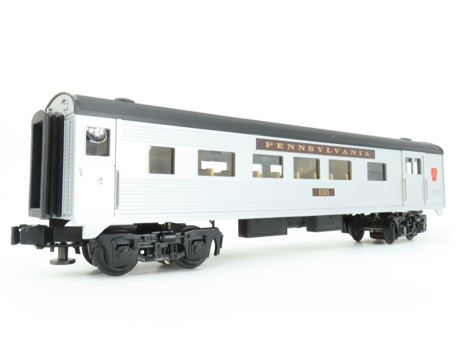 O Gauge 3-Rail MTH Rail King 30-6073 PRR Combine & Diner Passenger 2-Car Set