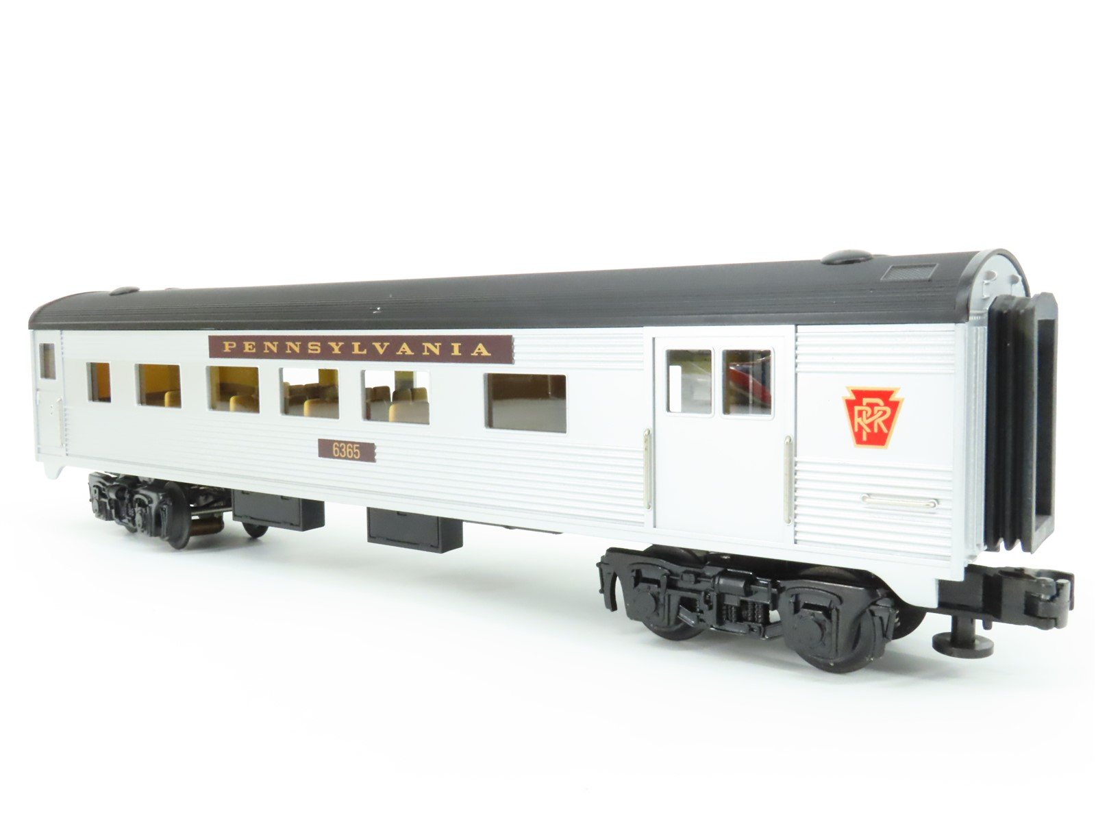 O Gauge 3-Rail MTH Rail King 30-6073 PRR Combine & Diner Passenger 2-Car Set