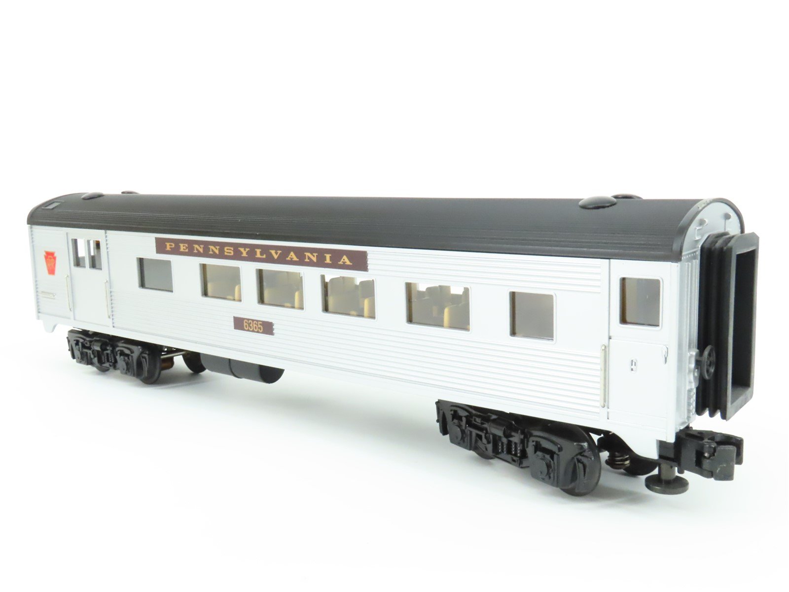 O Gauge 3-Rail MTH Rail King 30-6073 PRR Combine & Diner Passenger 2-Car Set