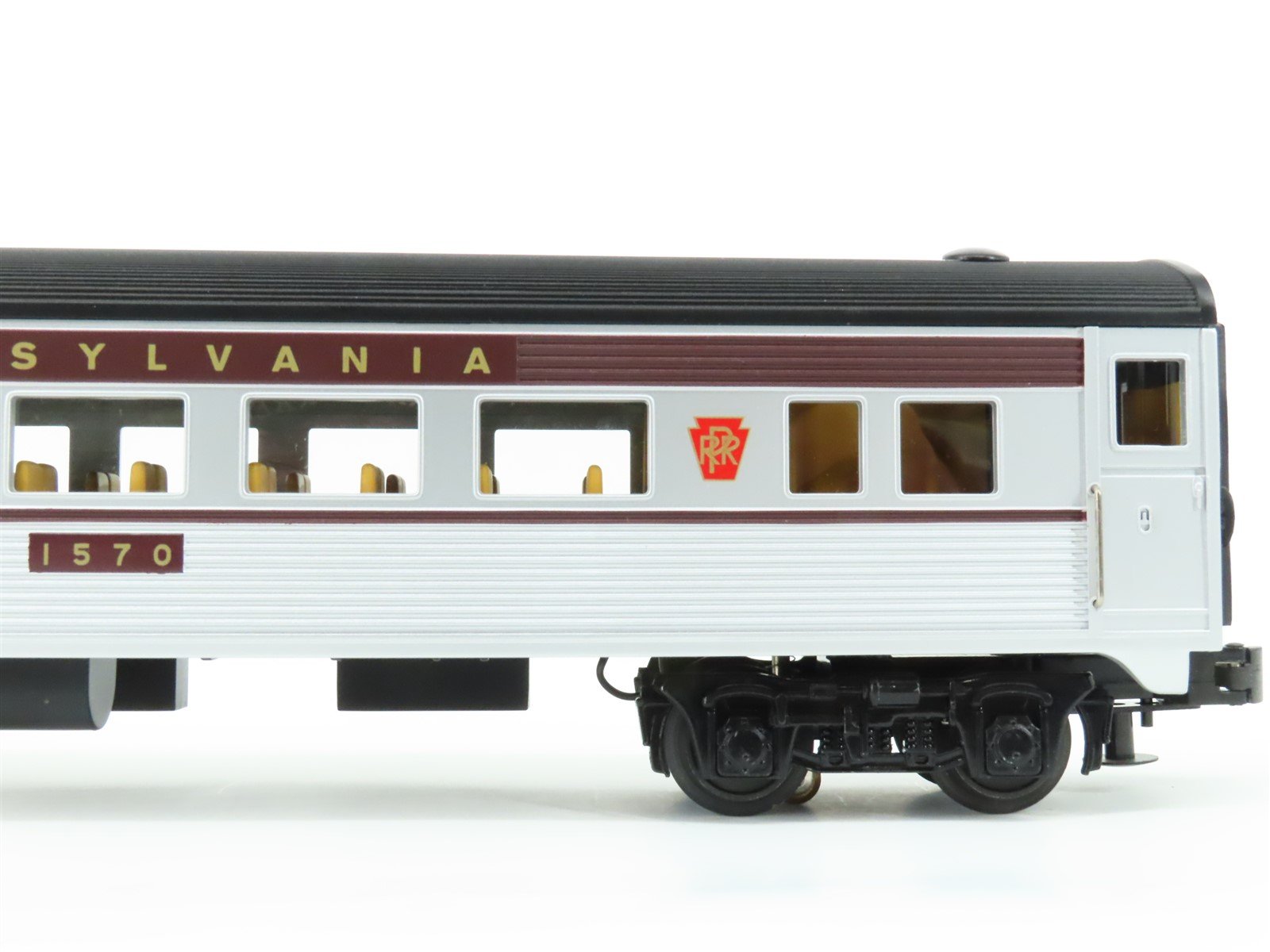 O Gauge 3-Rail MTH Rail King 30-6073 PRR Combine & Diner Passenger 2-Car Set