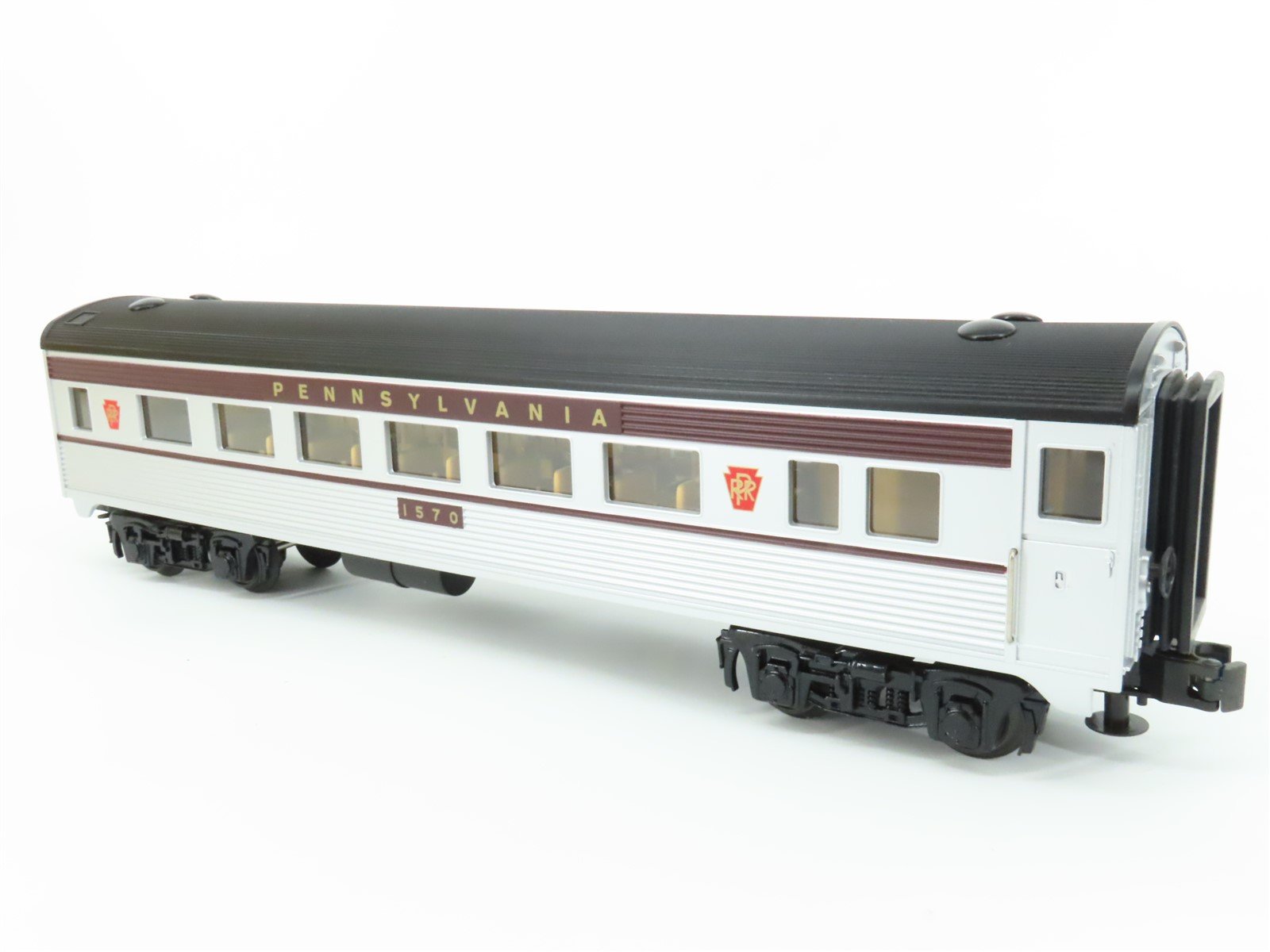 O Gauge 3-Rail MTH Rail King 30-6073 PRR Combine & Diner Passenger 2-Car Set