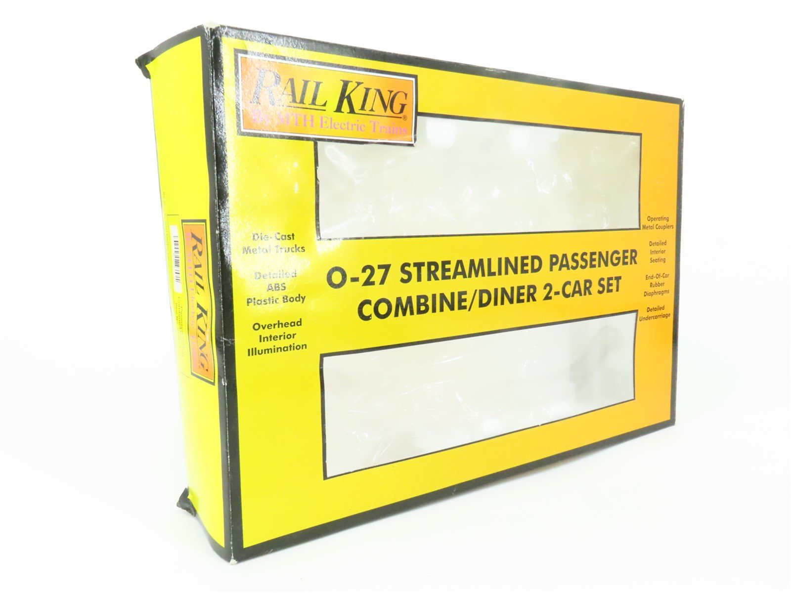 O Gauge 3-Rail MTH Rail King 30-6073 PRR Combine & Diner Passenger 2-Car Set