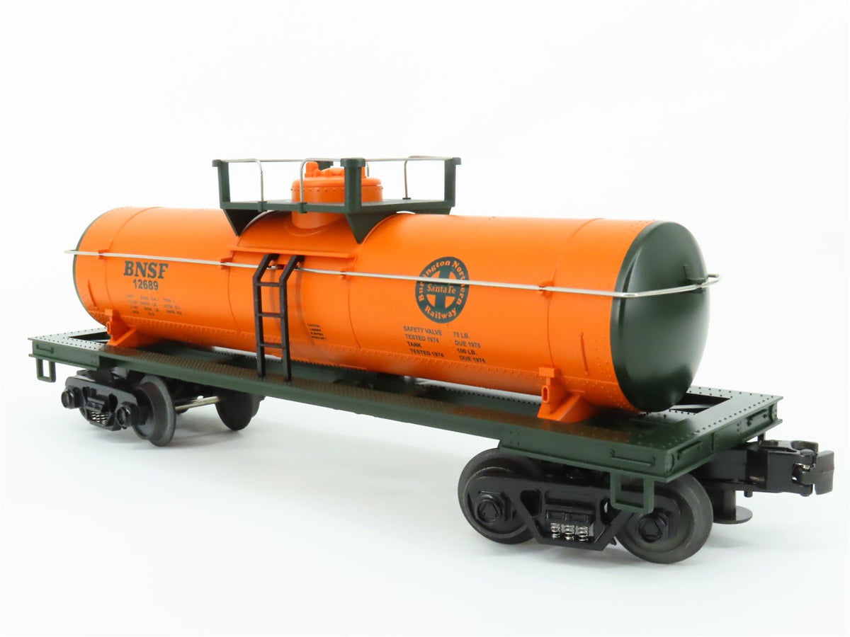 O Gauge 3-Rail MTH Rail King 33-7304 BNSF Railway Single Dome Tank Car #12689