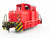 HO Scale Fleischmann Unlettered Red 4-Axle Diesel Switcher #1306