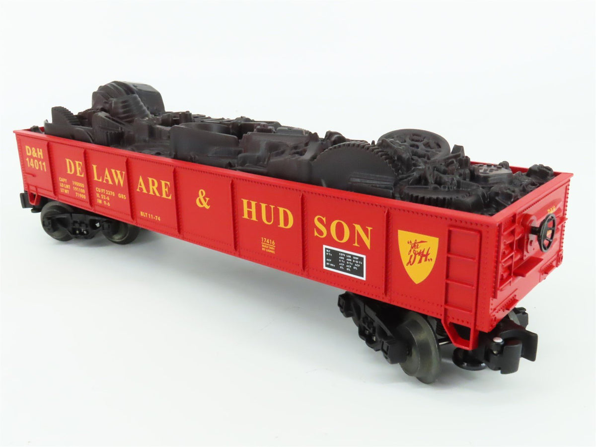 O Gauge 3-Rail Lionel 6-17416 D&amp;H Delaware &amp; Hudson Gondola #14011 w/ Scrap Load