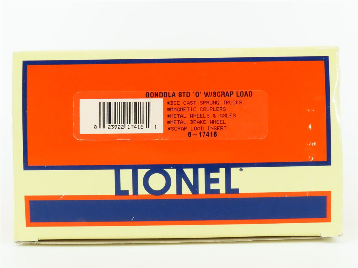 O Gauge 3-Rail Lionel 6-17416 D&amp;H Delaware &amp; Hudson Gondola #14011 w/ Scrap Load