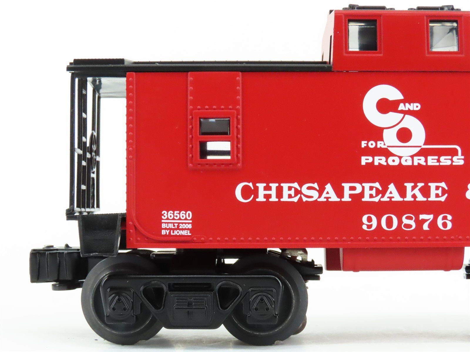 O Gauge 3-Rail Lionel 6-36560 C&O Chesapeake & Ohio Railroad Caboose #90876