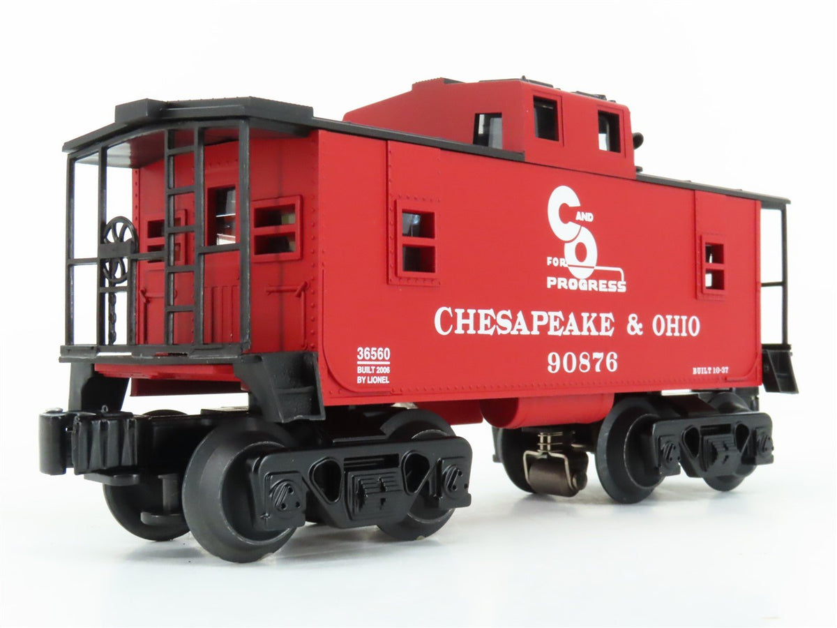 O Gauge 3-Rail Lionel 6-36560 C&amp;O Chesapeake &amp; Ohio Railroad Caboose #90876