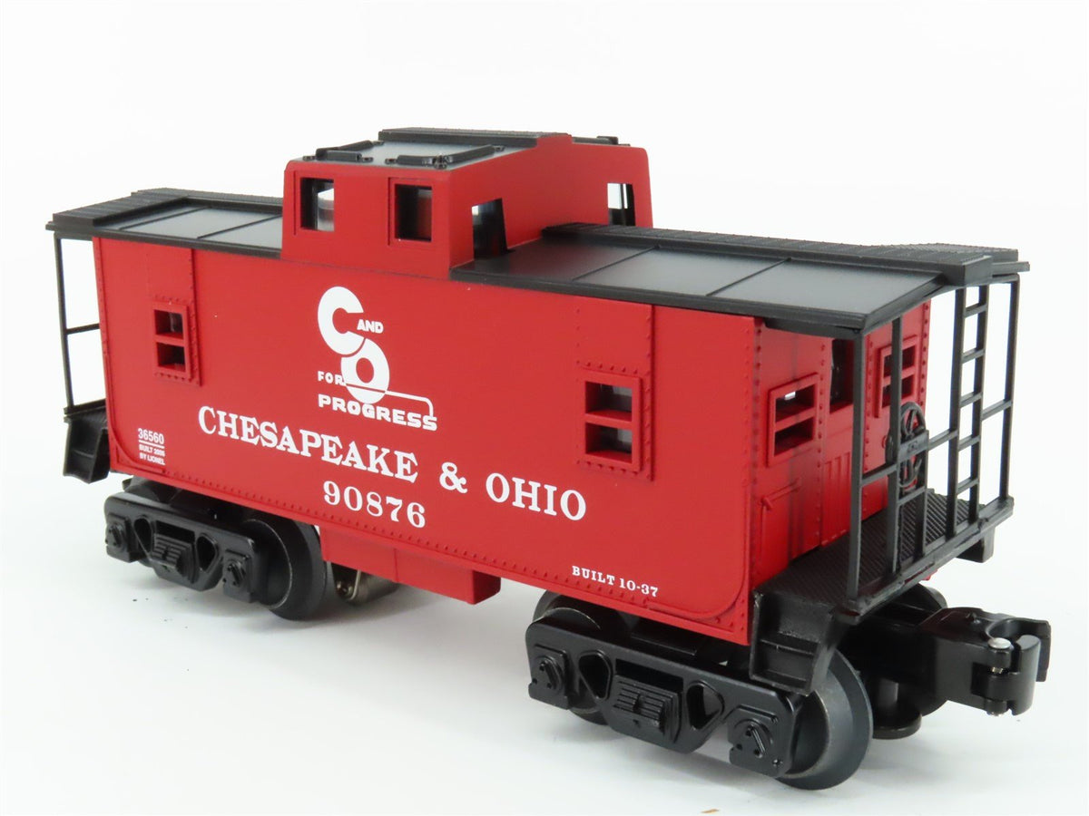 O Gauge 3-Rail Lionel 6-36560 C&amp;O Chesapeake &amp; Ohio Railroad Caboose #90876