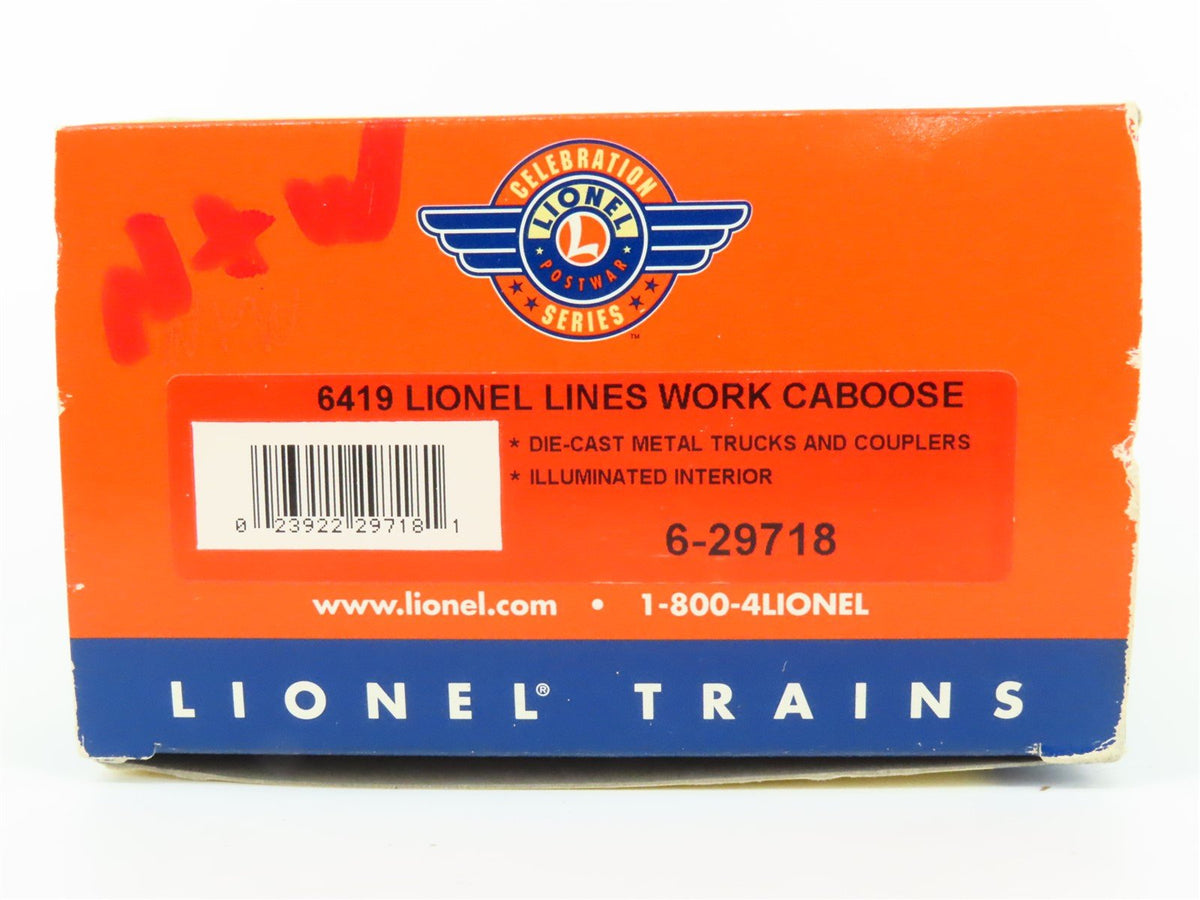 O Gauge 3-Rail Lionel 6-29718 N&amp;W Norfolk &amp; Western Work Caboose #576419