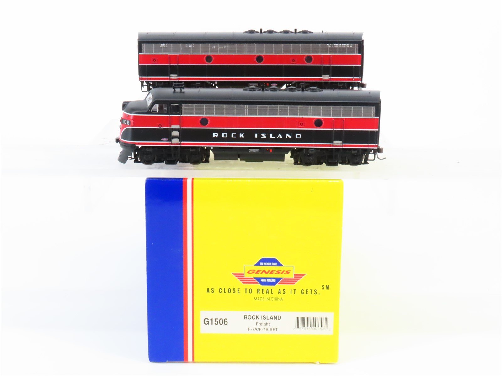 HO Scale Athearn Genesis G1506 RI Rock Island F7 A/B Diesel Locomotive Set