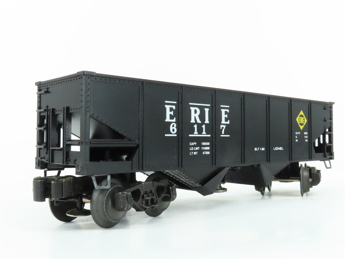 O Gauge 3-Rail Lionel 6-6117 ERIE Railroad Operating 2-Bay Hopper #6117