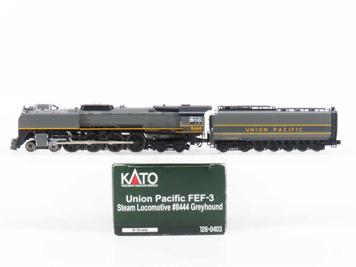 N KATO 126-0403 UP Union Pacific &quot;Greyhound&quot; 4-8-4 FEF-3 Steam #8444 - DCC Ready