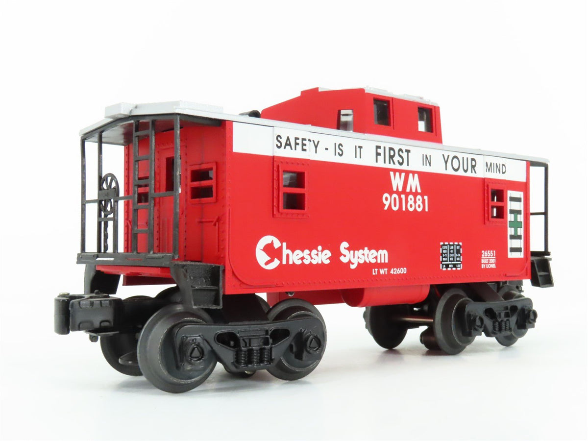 O Gauge 3-Rail Lionel 6-26551 WM Chessie System Square Window Caboose #901881