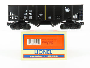 O Gauge 3-Rail Lionel 6-16491 CNJ Jersey Central 2-Bay Hopper #60714 w/ Load