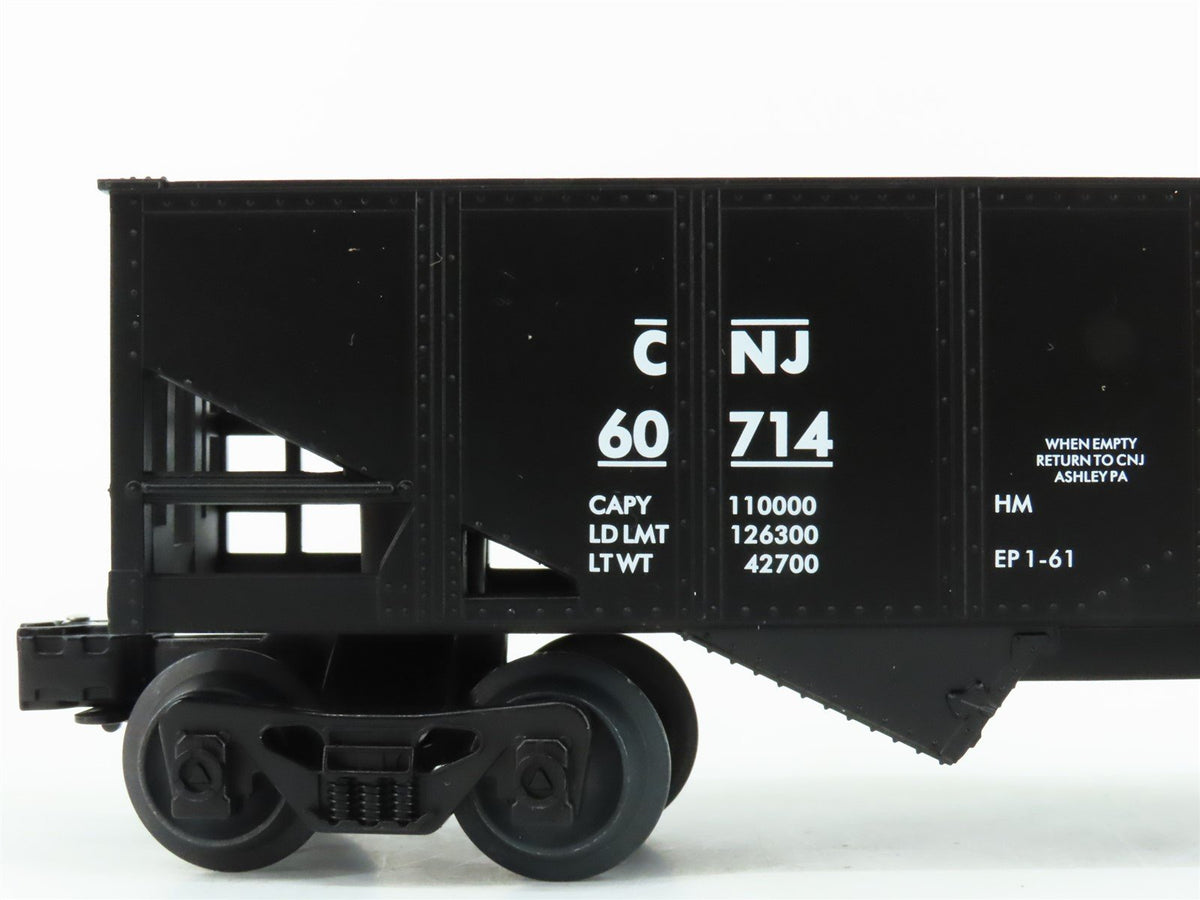 O Gauge 3-Rail Lionel 6-16491 CNJ Jersey Central 2-Bay Hopper #60714 w/ Load