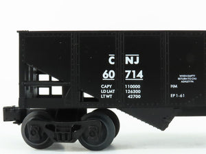 O Gauge 3-Rail Lionel 6-16491 CNJ Jersey Central 2-Bay Hopper #60714 w/ Load