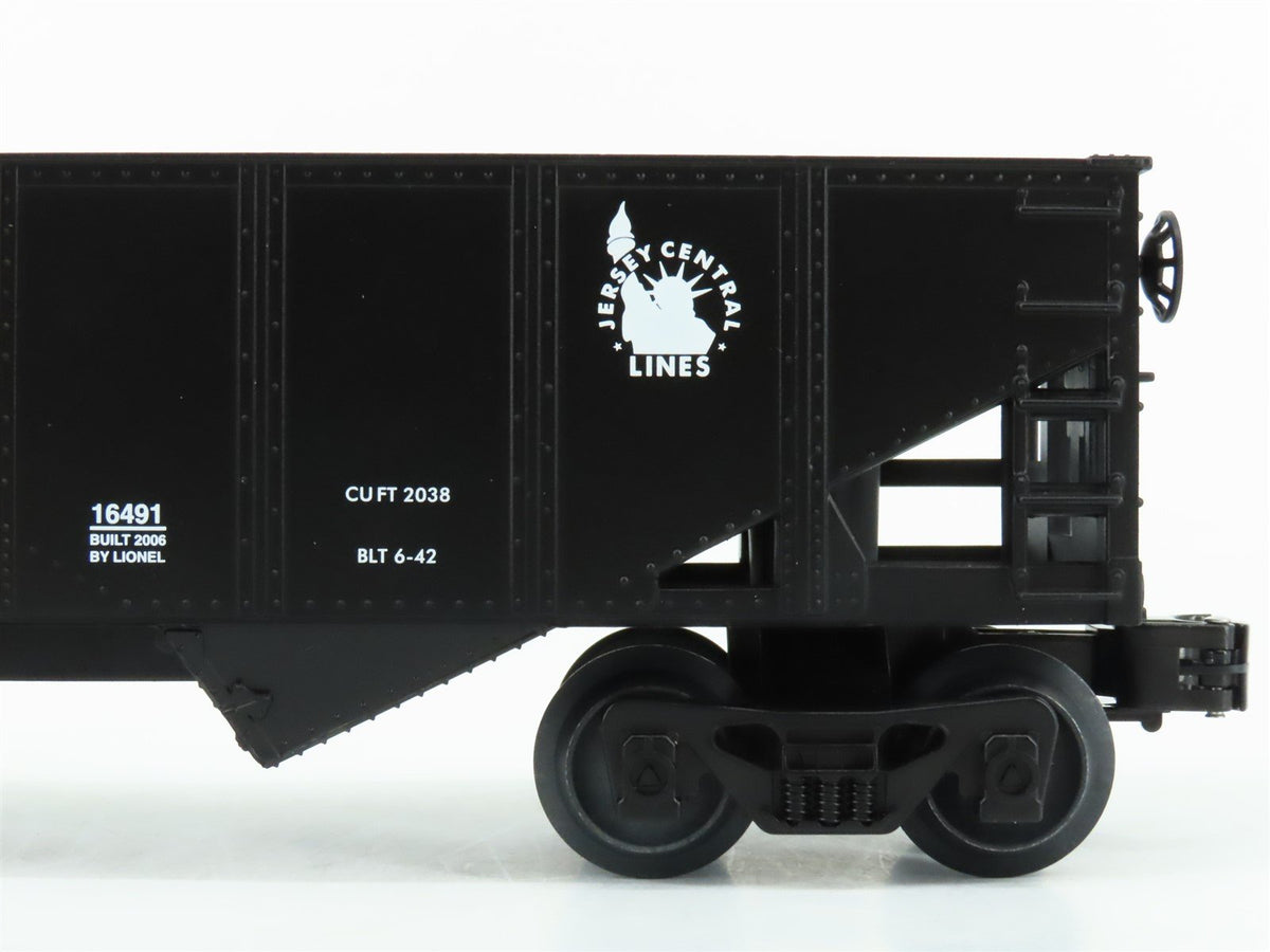 O Gauge 3-Rail Lionel 6-16491 CNJ Jersey Central 2-Bay Hopper #60714 w/ Load