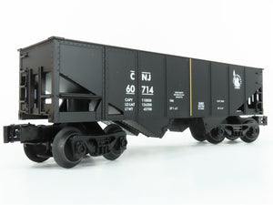 O Gauge 3-Rail Lionel 6-16491 CNJ Jersey Central 2-Bay Hopper #60714 w/ Load