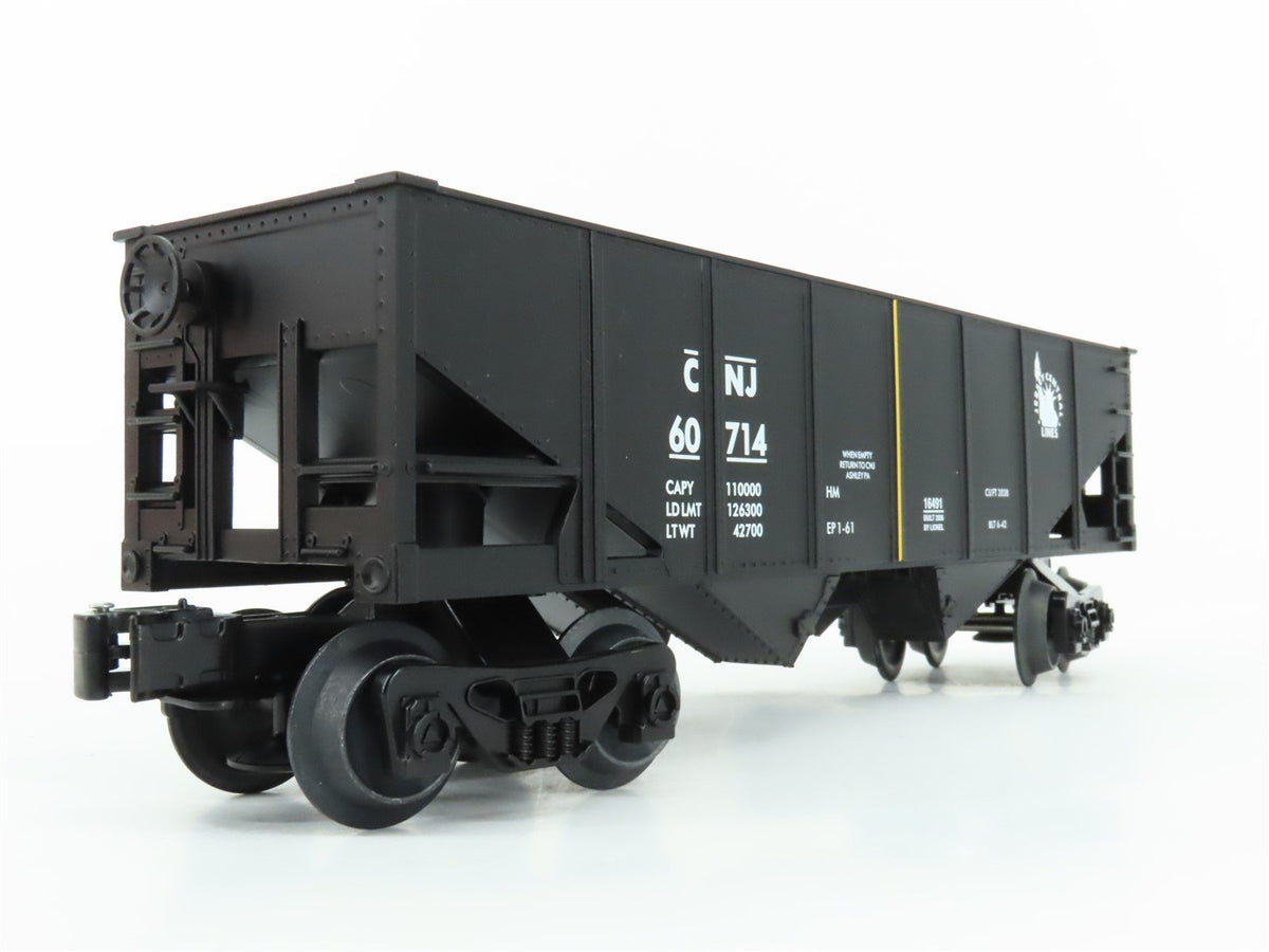 O Gauge 3-Rail Lionel 6-16491 CNJ Jersey Central 2-Bay Hopper #60714 w/ Load