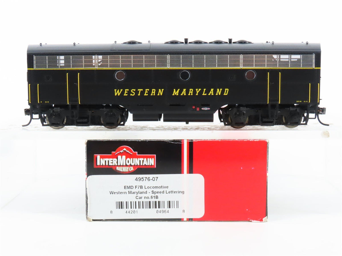 HO Scale Intermountain 49576-07 WM Western Maryland F7B Diesel Locomotive #61B