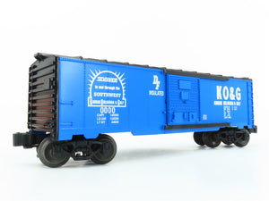 O Gauge 3-Rail Lionel 6-39214 KO&G Kansas Oklahoma & Gulf Box Car #0000