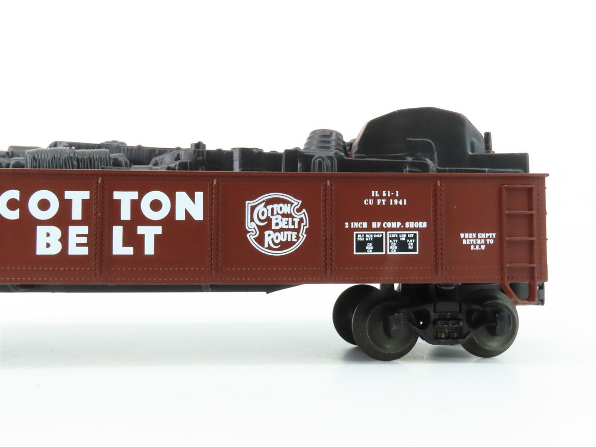 O Gauge 3-Rail Lionel 6-17408 SSW Cotton Belt Route Gondola #9820 w/ Scrap Load