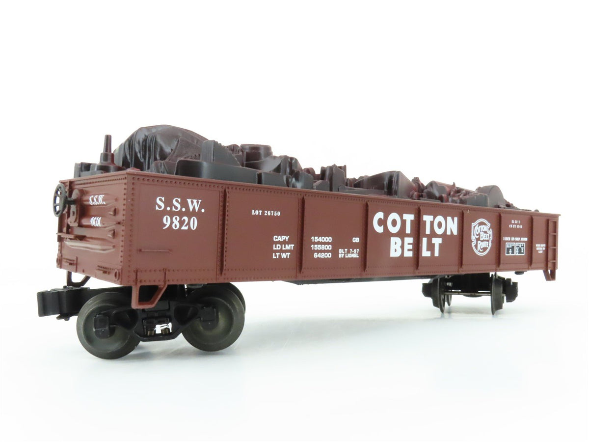 O Gauge 3-Rail Lionel 6-17408 SSW Cotton Belt Route Gondola #9820 w/ Scrap Load