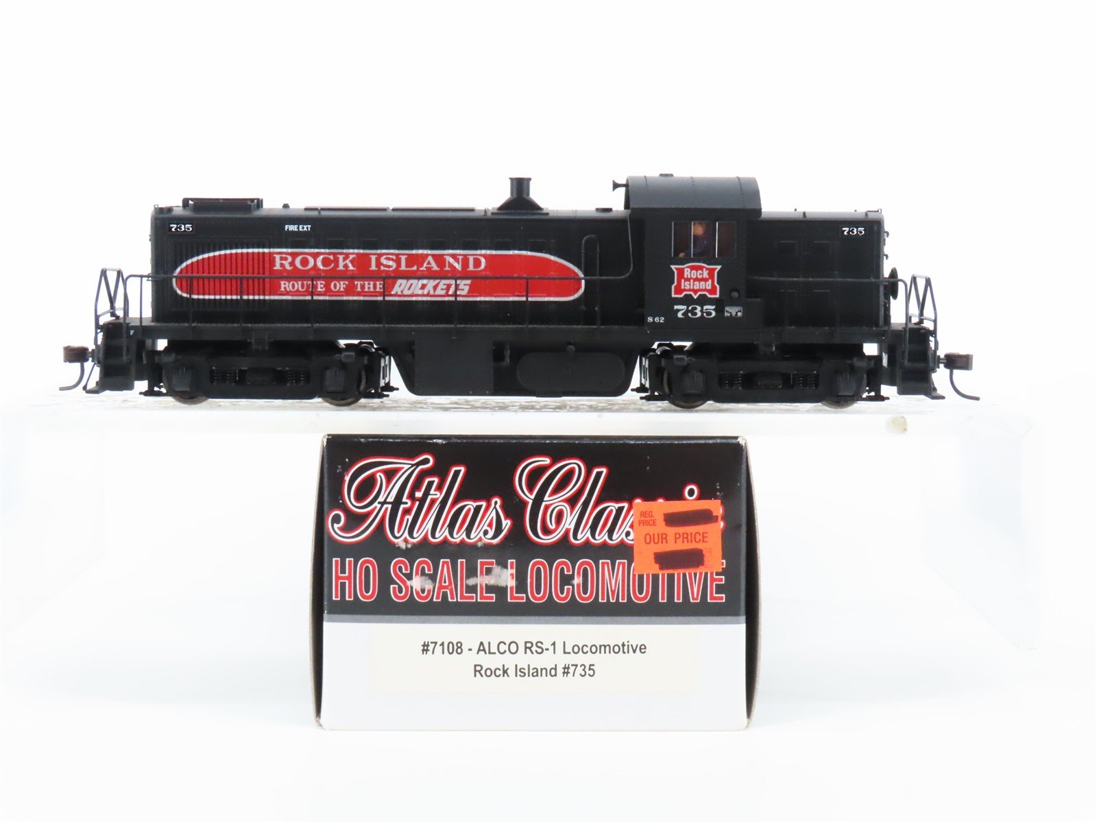 HO Scale Atlas Classic 7108 RI Rock Island RS1 Diesel Locomotive #735