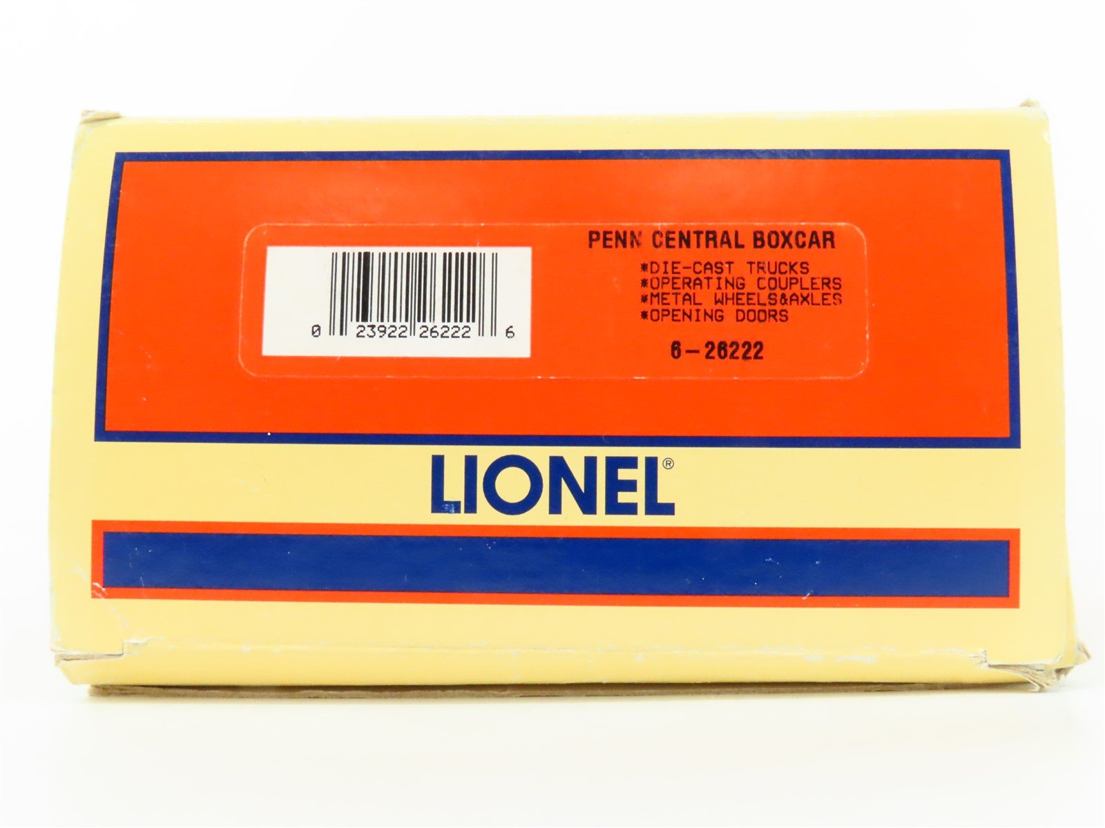 O Gauge 3-Rail Lionel 6-26222 PC Penn Central Single Door Box Car #125962