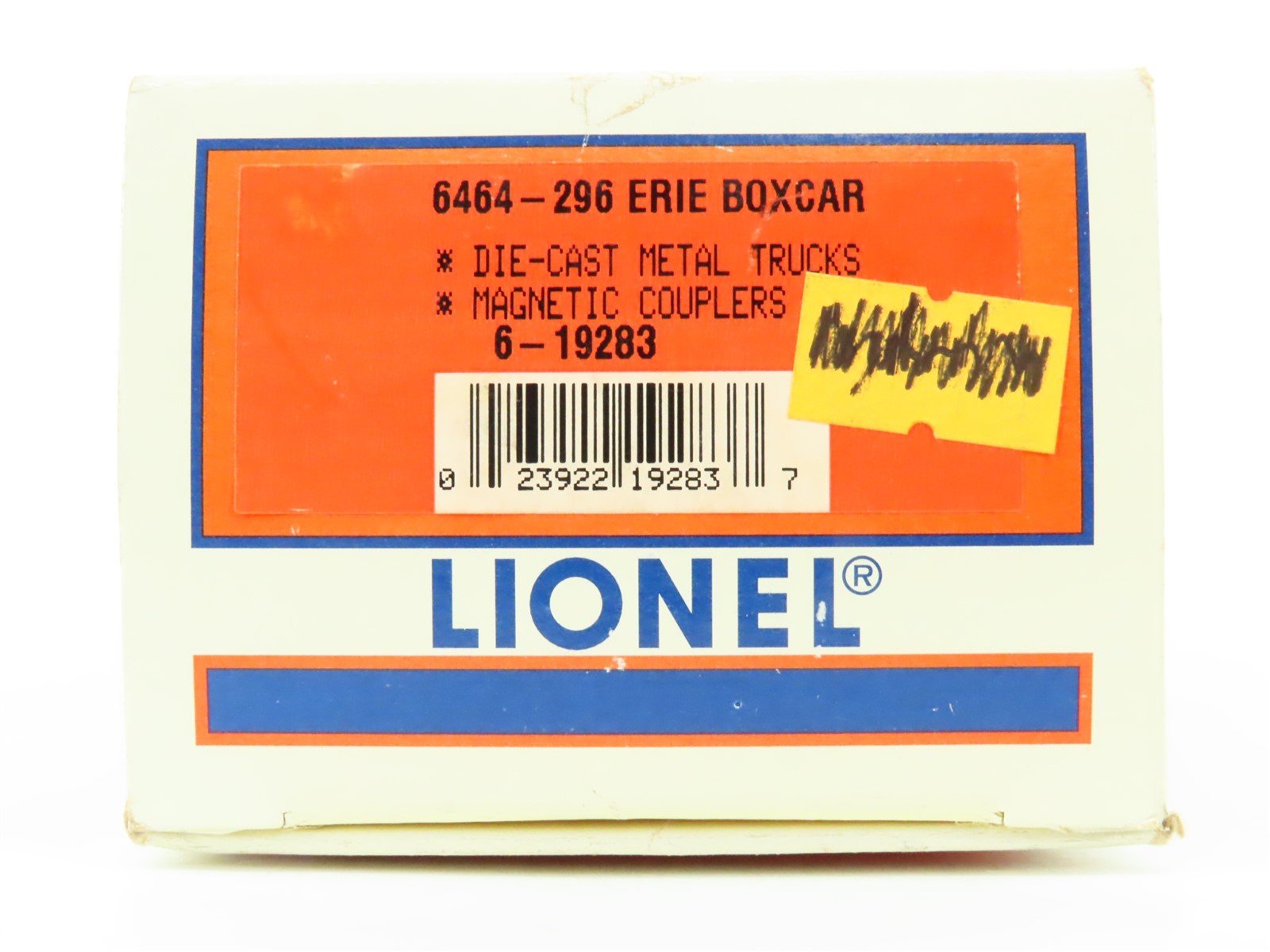 O Gauge 3-Rail Lionel 6-19283 ERIE Railroad Single Door Box Car #6464-296