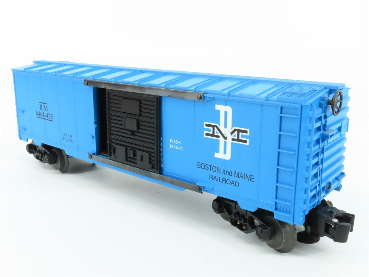 O Gauge 3-Rail Lionel 6-29211 BM Boston &amp; Maine Railroad Box Car #6464-475