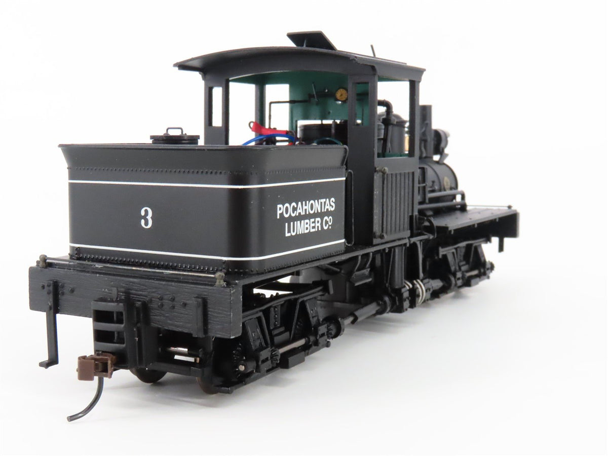 On30 Bachmann 25660 Pocahontas Lumber 2-Truck Shay Steam #3 w/ Sound - DCC ONLY