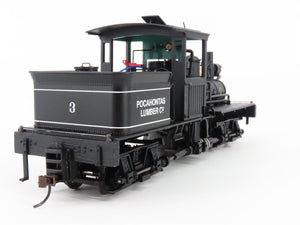 On30 Bachmann 25660 Pocahontas Lumber 2-Truck Shay Steam #3 w/ Sound - DCC ONLY