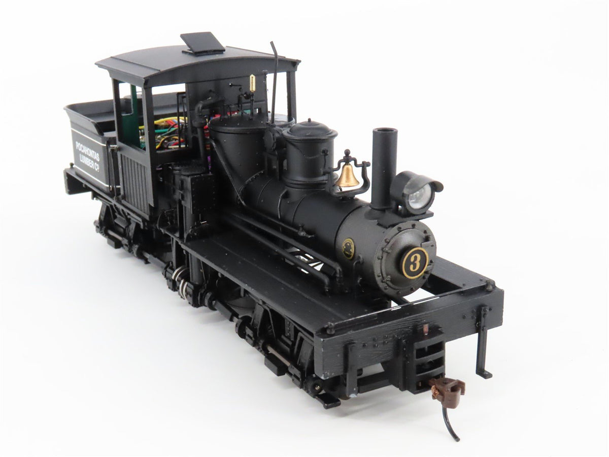 On30 Bachmann 25660 Pocahontas Lumber 2-Truck Shay Steam #3 w/ Sound - DCC ONLY