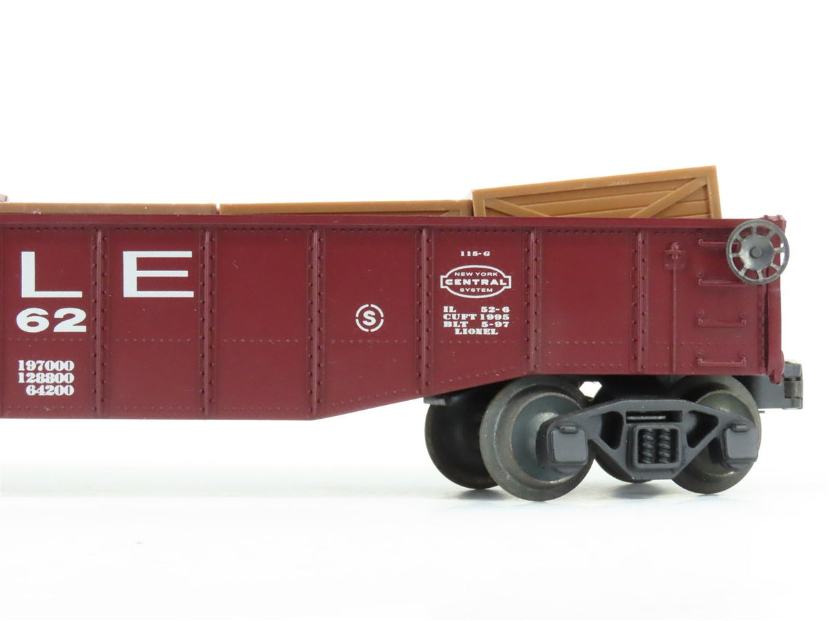 O Gauge 3-Rail Lionel 6-16972 P&amp;LE Pittsburgh &amp; Lake Erie Gondola 6462 w/ Crates