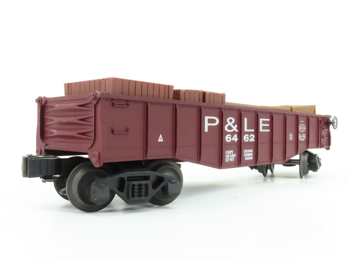 O Gauge 3-Rail Lionel 6-16972 P&amp;LE Pittsburgh &amp; Lake Erie Gondola 6462 w/ Crates