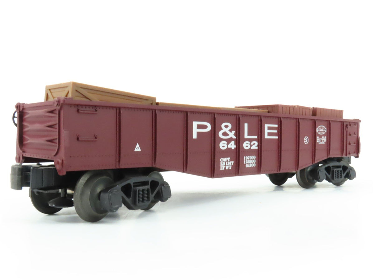 O Gauge 3-Rail Lionel 6-16972 P&amp;LE Pittsburgh &amp; Lake Erie Gondola 6462 w/ Crates