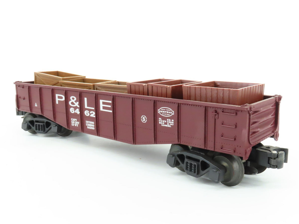 O Gauge 3-Rail Lionel 6-16972 P&amp;LE Pittsburgh &amp; Lake Erie Gondola 6462 w/ Crates