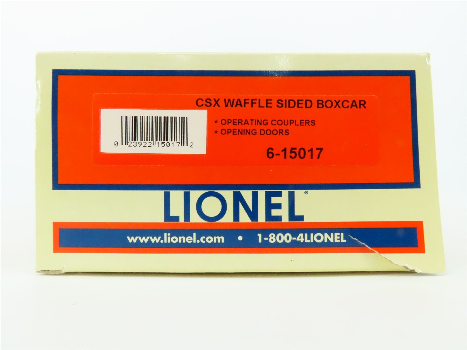 O Gauge 3-Rail Lionel 6-15017 CSXT Waffle Sided Box Car #15017