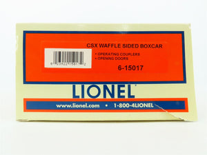 O Gauge 3-Rail Lionel 6-15017 CSXT Waffle Sided Box Car #15017