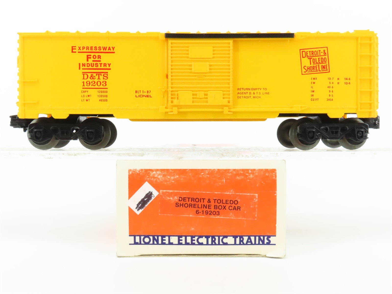 O Gauge 3-Rail Lionel 6-19203 D&TS Detroit & Toledo Shoreline Box Car #19203