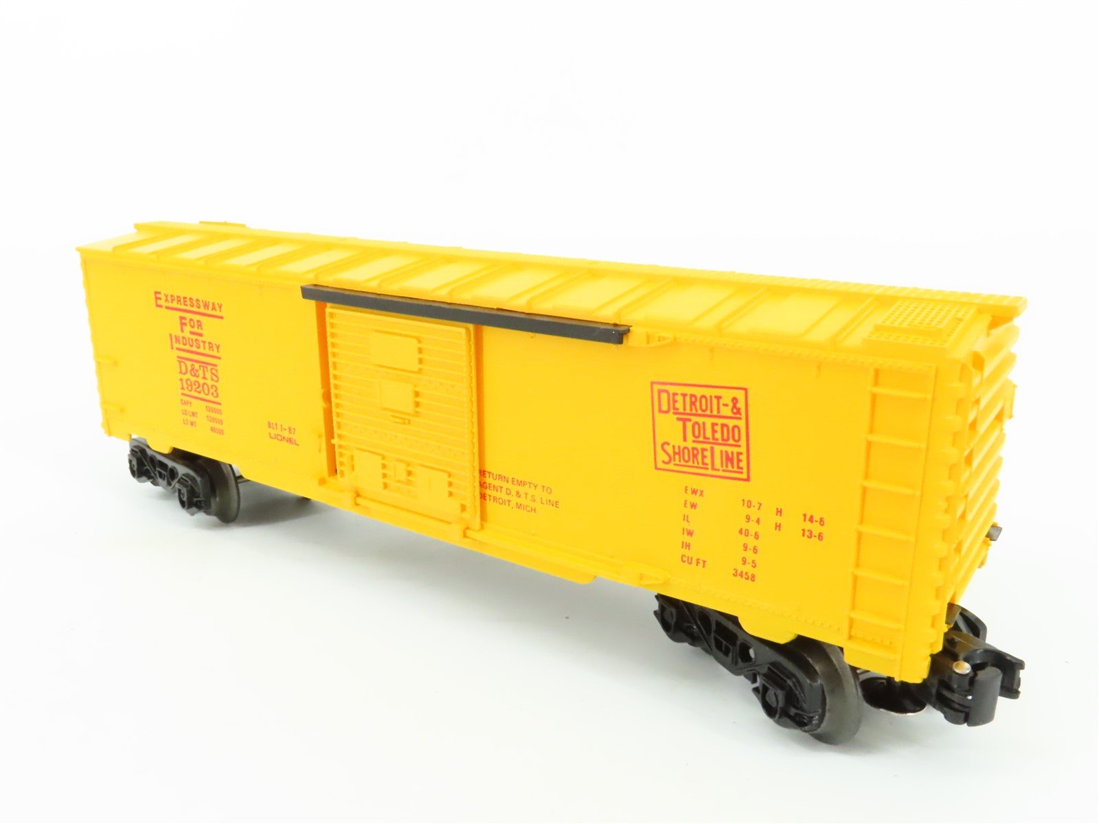 O Gauge 3-Rail Lionel 6-19203 D&TS Detroit & Toledo Shoreline Box Car #19203