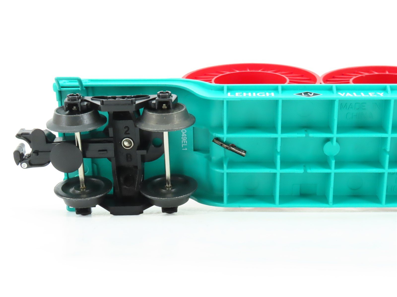 O Gauge 3-Rail Lionel 6-26603 LV Lehigh Valley Flat Car #26603 w/ Cable Reels