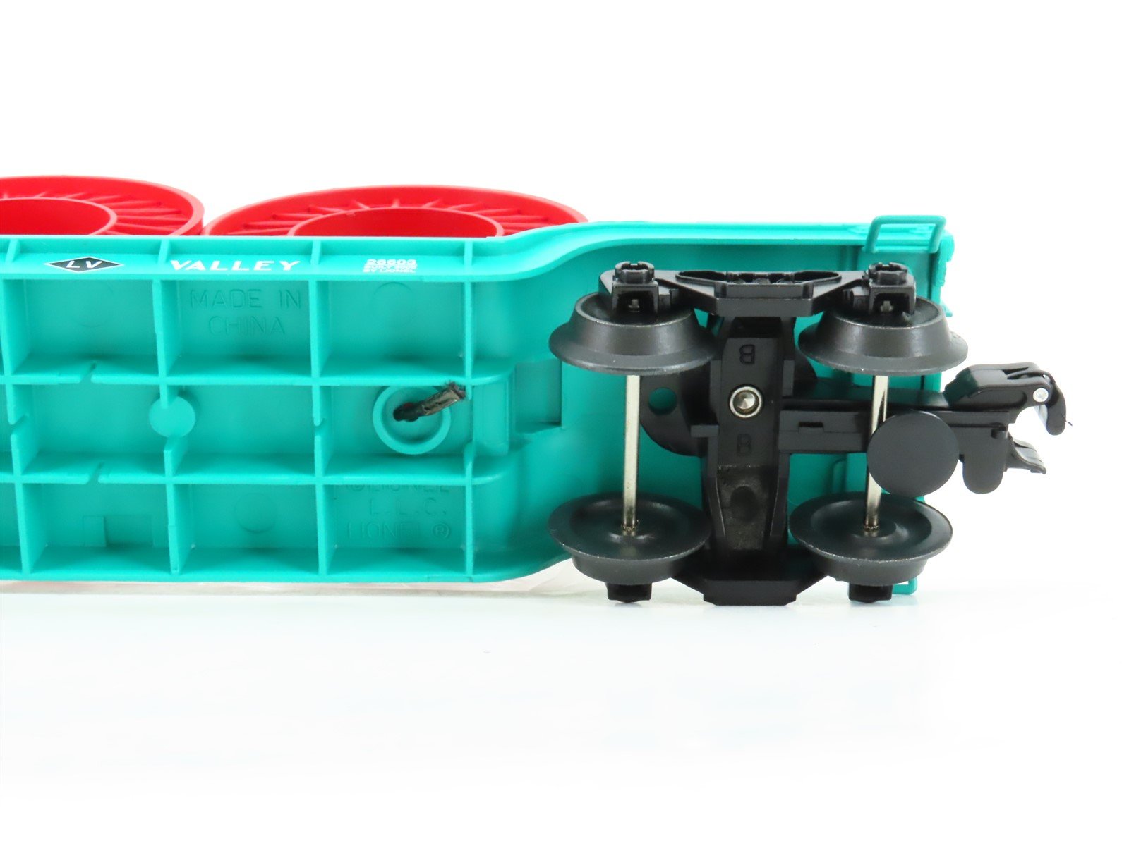 O Gauge 3-Rail Lionel 6-26603 LV Lehigh Valley Flat Car #26603 w/ Cable Reels