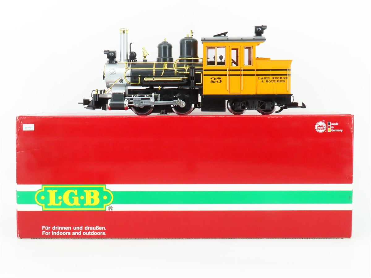 G Scale LGB 20252 Lake George &amp; Boulder 0-4-4-0T Steam Tank #25 w/ Sound
