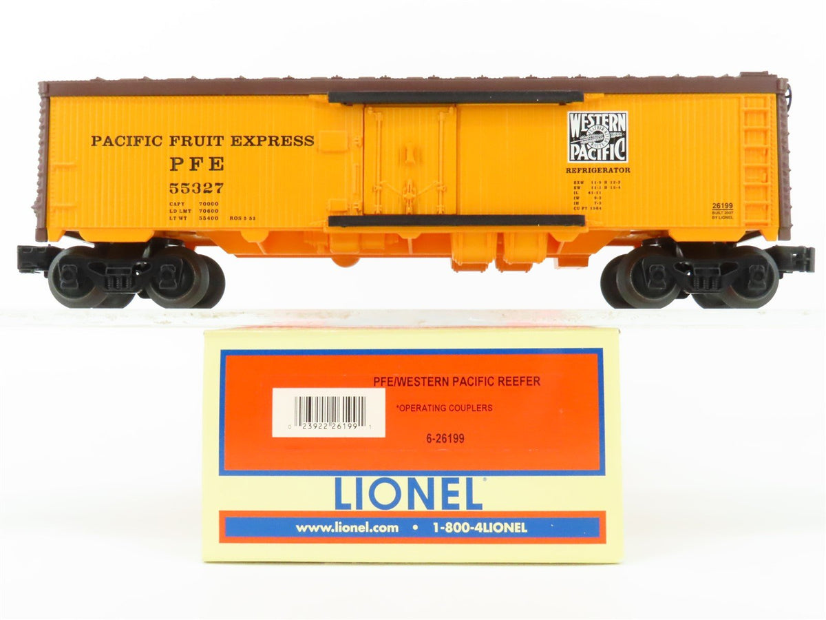 O Gauge 3-Rail Lionel 6-26199 PFE WP Western Pacific Feather Reefer #55327